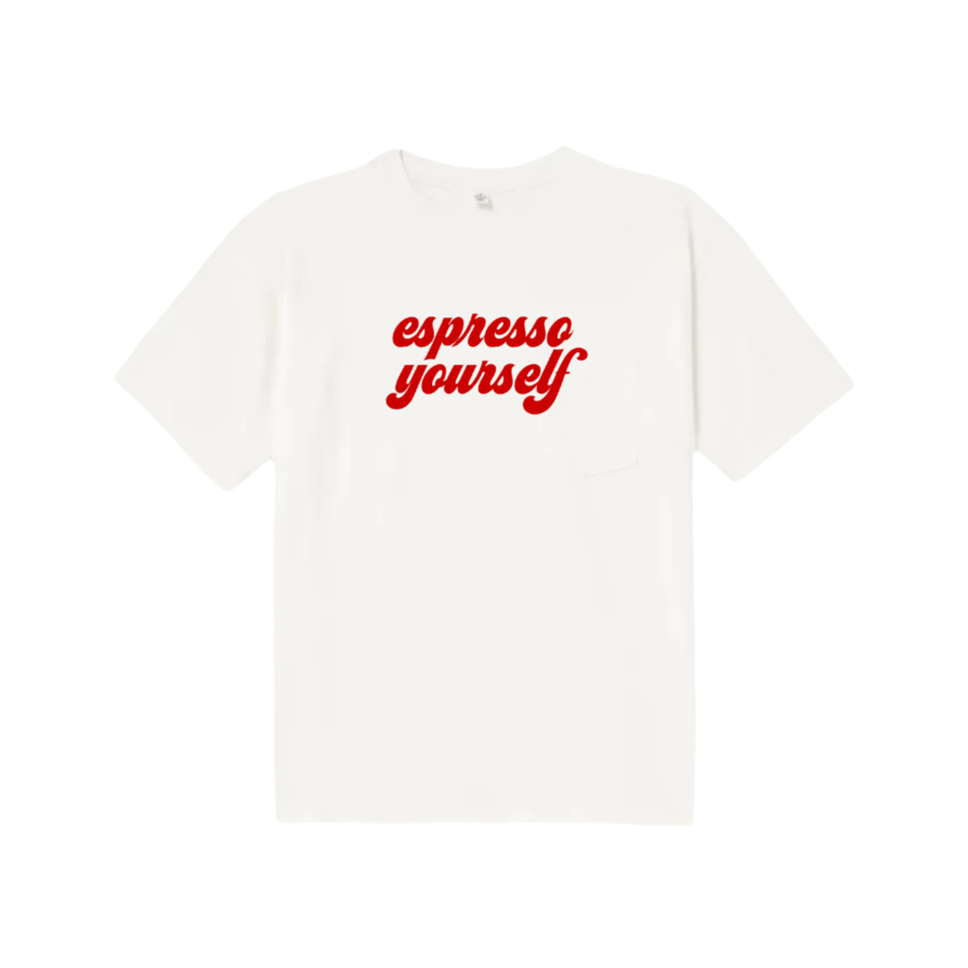 Espresso Yourself Retro Slogan T-Shirt