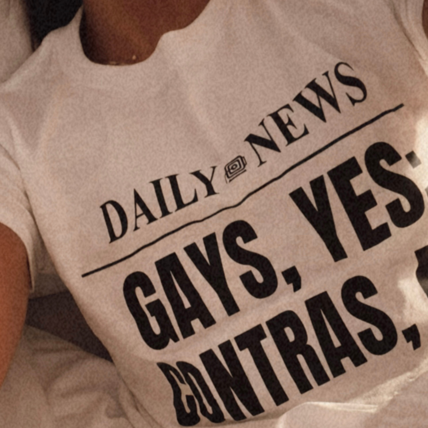 Contras No Oversized Slogan Graphic T-Shirt