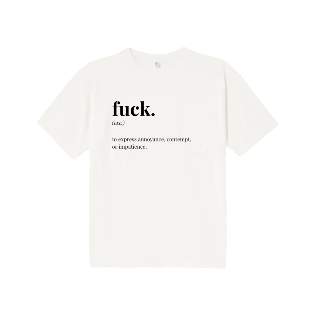 Fuck Oversized Slogan T-Shirt