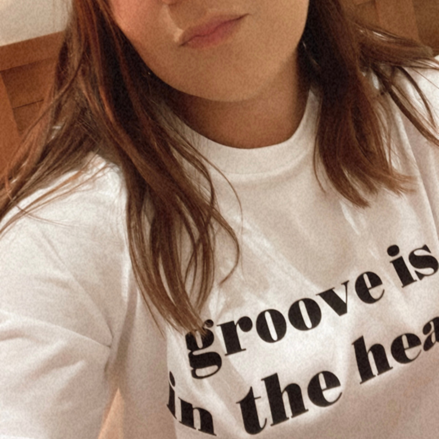 Groove Is In The Heart Slogan T-Shirt