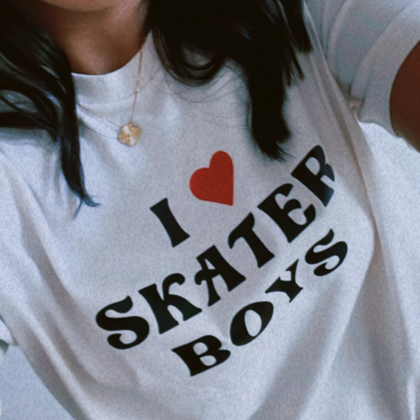 I Love Skater Boys Oversized Retro T-Shirt