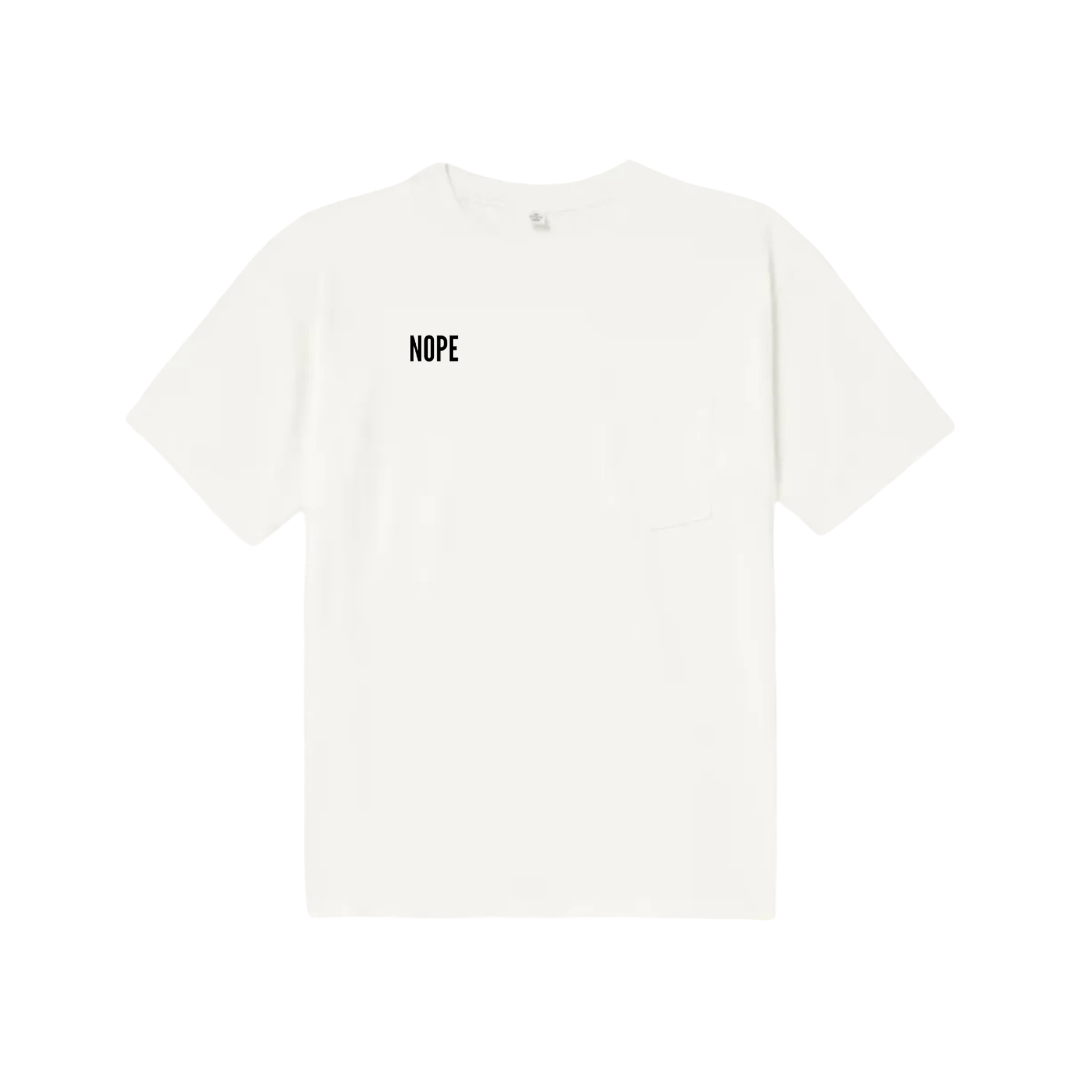 Nope Oversized Minimal Slogan T-Shirt