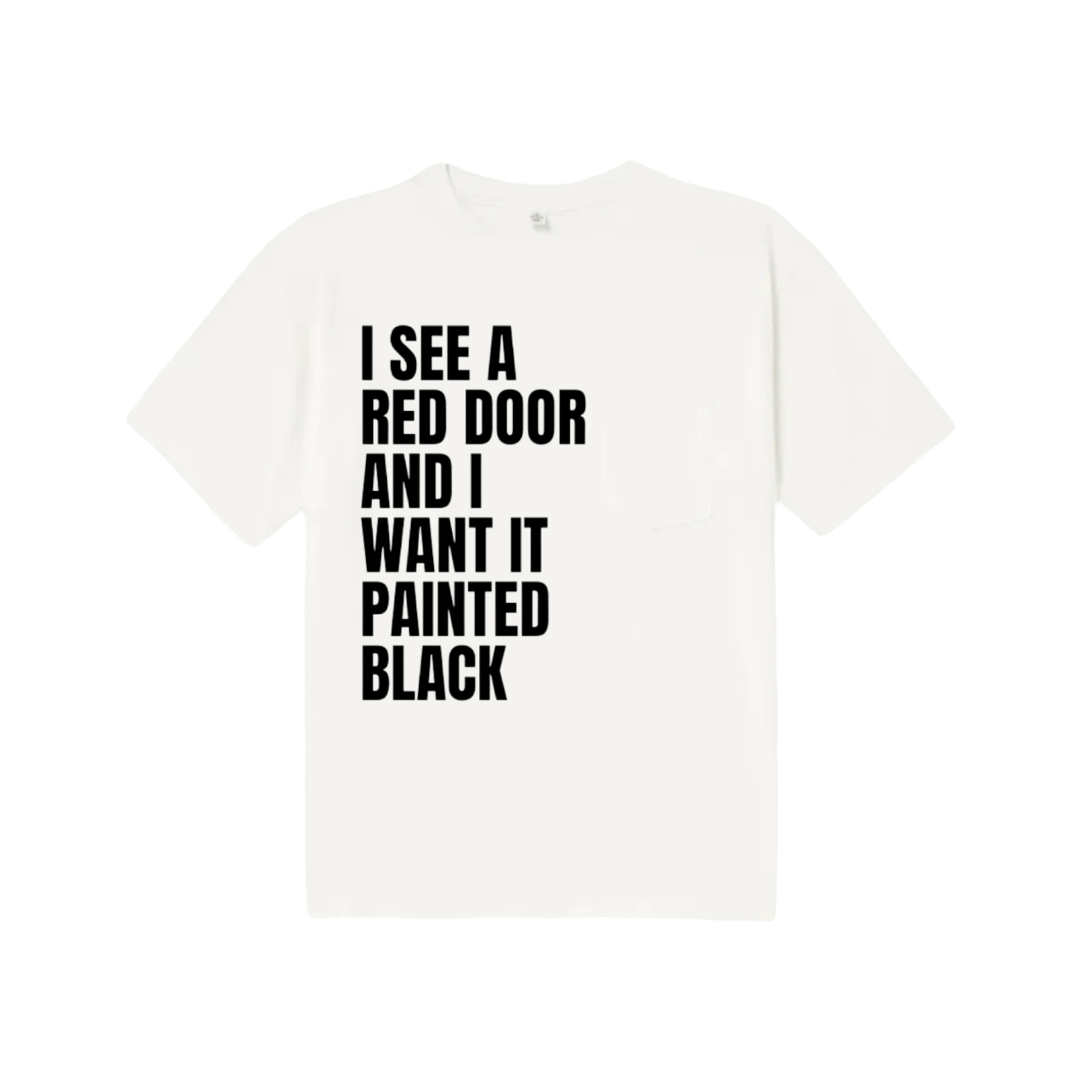 Rolling Stones Lyric Oversized Slogan T-Shirt