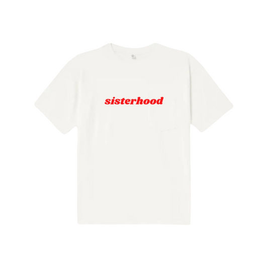 Sisterhood Retro Style Slogan Print T-Shirt